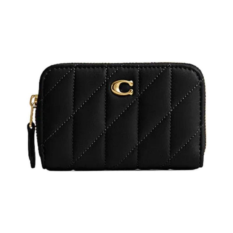 COACH Zip Around 11 Solid Silver Logo Stripe Quilted Zip Closure Nappa Sheep Leather Wallet Card Holder Small Women s Black чёрный
COACH Zip Around 11 Solid Silver Logo Stripe Quilted Zip Closure Nappa Sheep Leather Wallet Card Holder Small Women s Black чёрный