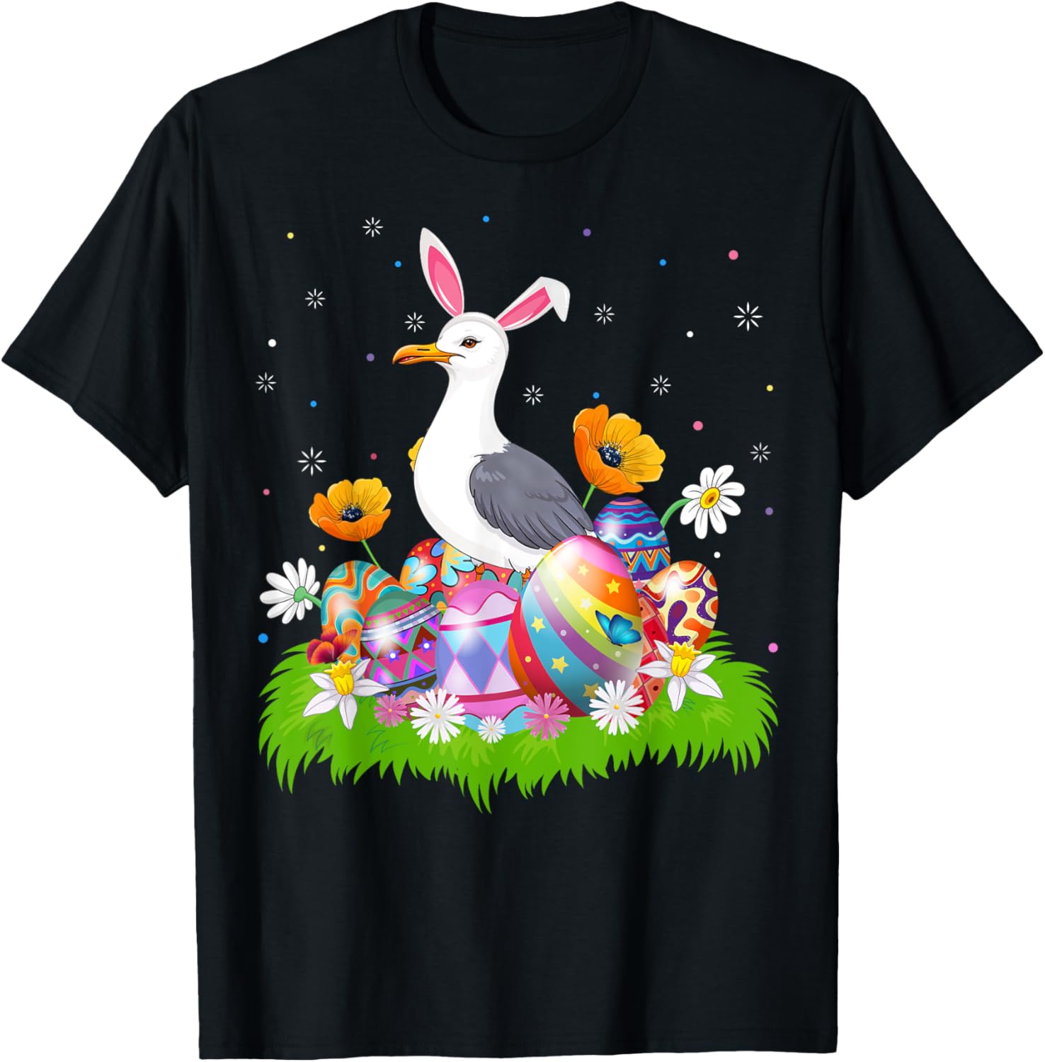 Seagull Bunny Ears Easter Eggs Graphic Tee Men Casual Cotton Short Sleeve T-Shirt 4XL
Seagull Bunny Ears Easter Eggs Graphic Tee Men Casual Cotton Short Sleeve T-Shirt 4XL