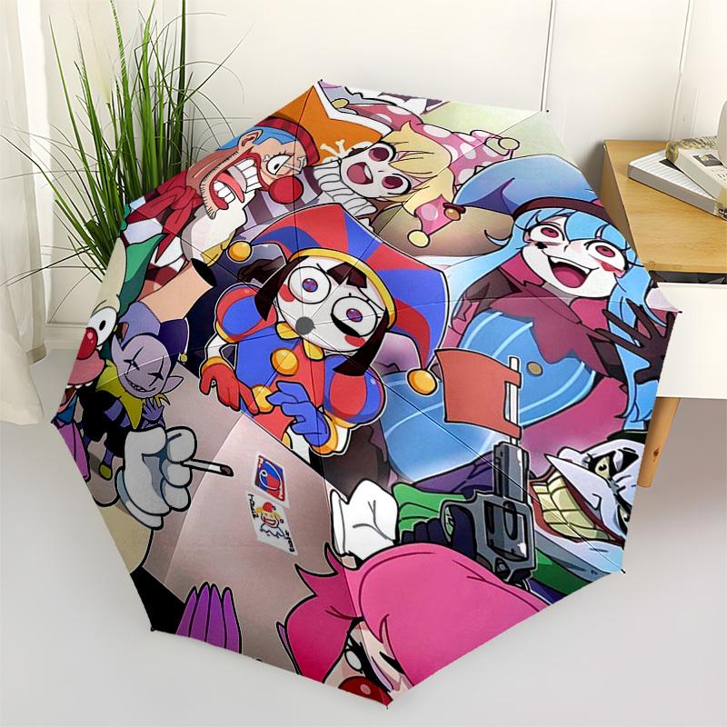 1pc Pennywise, Joker & Clowns Automatic Folding Outdoor Umbrella - Portable 3-Fold Design with 8-Rib Iron Frame - Outdoor for Fans, Travelers, Da
1pc Pennywise, Joker & Clowns Automatic Folding Outdoor Umbrella - Portable 3-Fold Design with 8-Rib Iron Frame - Outdoor for Fans, Travelers, Da