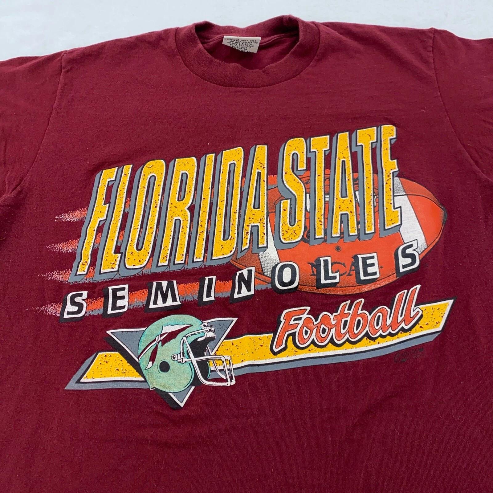 vintage 90s FLORIDA STATE SEMINOLES FOOTBALL T-Shirt M/L sports 2XL
vintage 90s FLORIDA STATE SEMINOLES FOOTBALL T-Shirt M/L sports 2XL