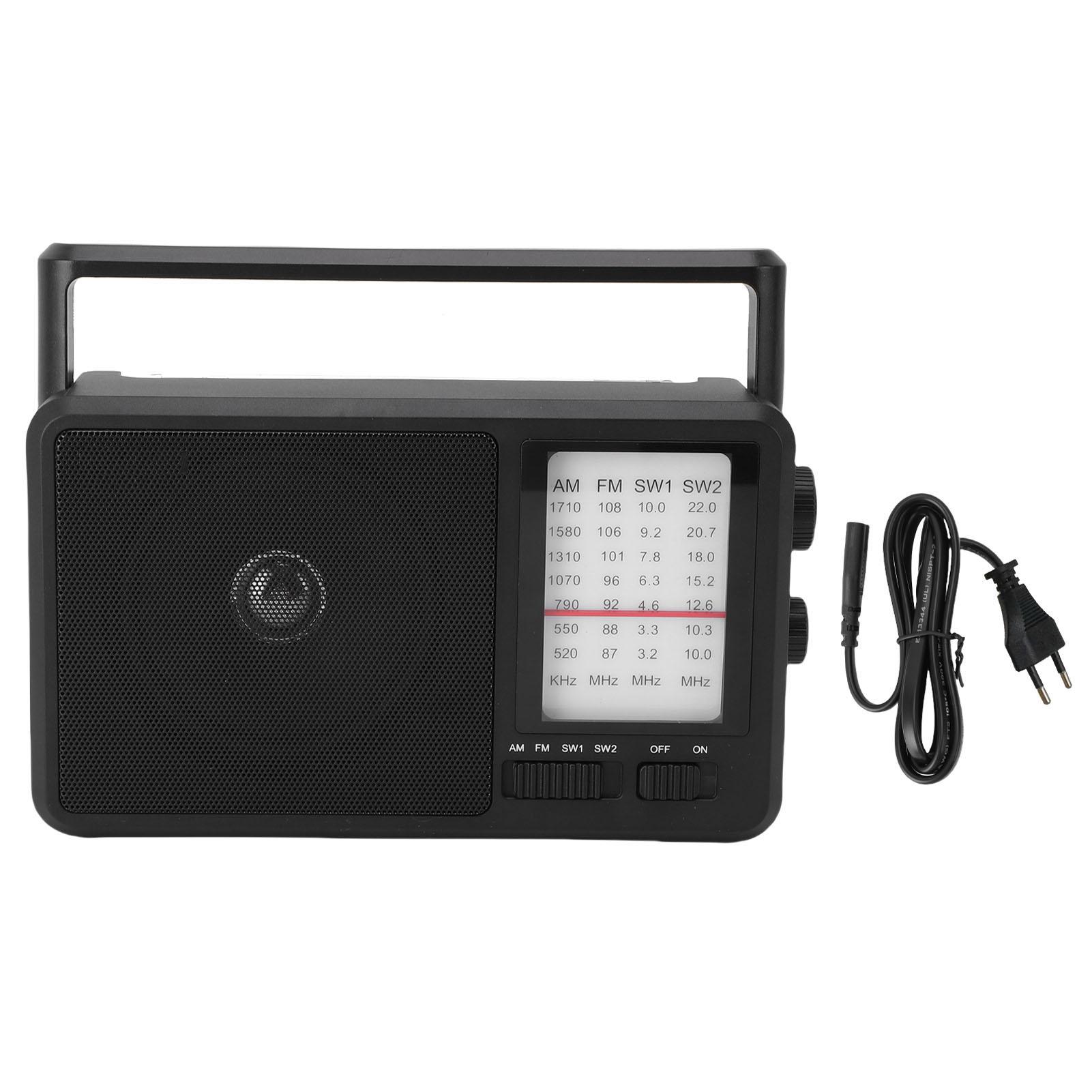 Portable Radio Plug in Or Battery Operated Full Band AM FM SW Radio with 4 Inch Speaker for Outdoor US Plug
Portable Radio Plug in Or Battery Operated Full Band AM FM SW Radio with 4 Inch Speaker for Outdoor US Plug