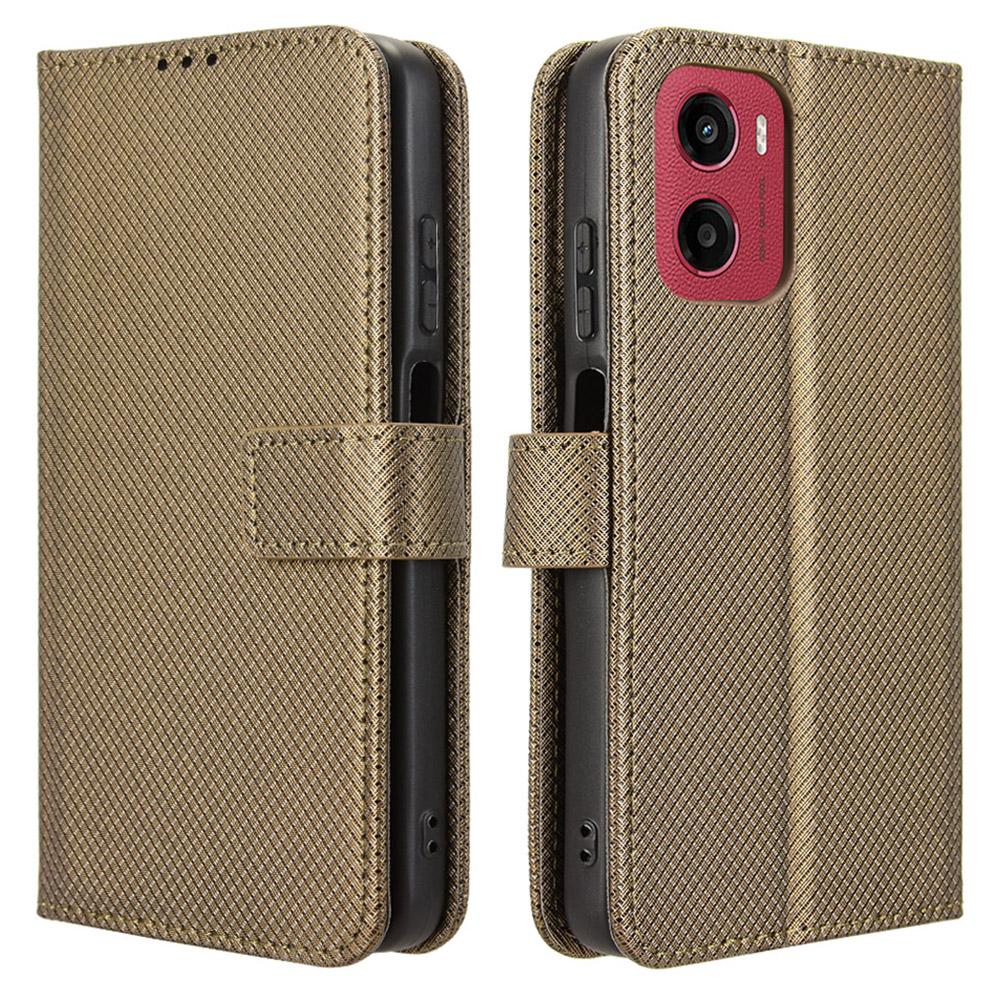For Motorola Moto G05 4G/E15 4G Case PU Leather Diamond Texture Wallet Phone Cover Brown
For Motorola Moto G05 4G/E15 4G Case PU Leather Diamond Texture Wallet Phone Cover Brown