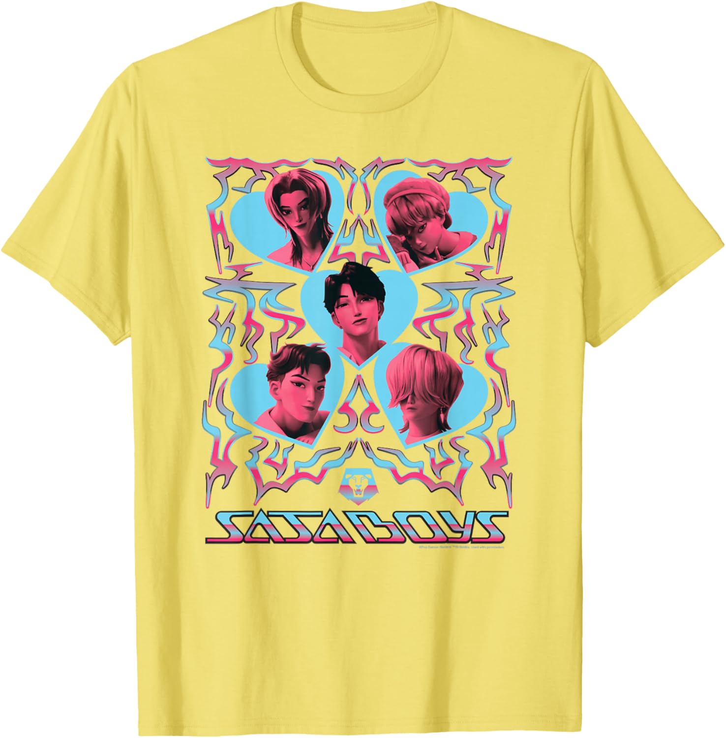KPop Demon Hunters Saja Boys Heart Shapes Portrait TShirt Summer Mens and Womens Clothing Fashion Short Sleeved Tshirt 4XL
KPop Demon Hunters Saja Boys Heart Shapes Portrait TShirt Summer Mens and Womens Clothing Fashion Short Sleeved Tshirt 4XL