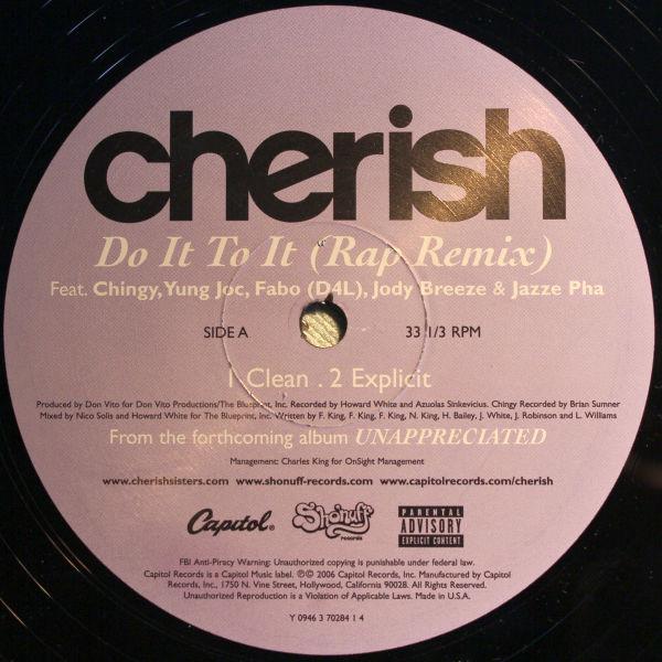 12inch Record CHERISH, CHINGY, YUNG JOC, FABO, JO - Do It To It (Rap Remix) Y094637028414 Capitol Records 2006 US Rap & Hip-Hop/R&B Used
12inch Record CHERISH, CHINGY, YUNG JOC, FABO, JO - Do It To It (Rap Remix) Y094637028414 Capitol Records 2006 US Rap & Hip-Hop/R&B Used