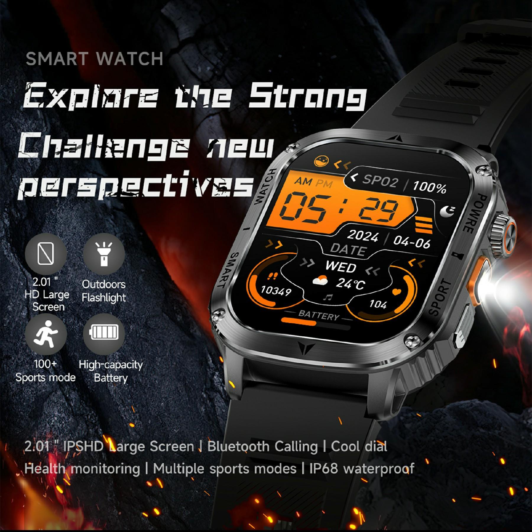 AK80 2.01 Inch HD Screen Smart Watch Bluetooth-Compatible Calling Heart Rate Monitor Sports Tracker,Silicone Strap Black
AK80 2.01 Inch HD Screen Smart Watch Bluetooth-Compatible Calling Heart Rate Monitor Sports Tracker,Silicone Strap Black