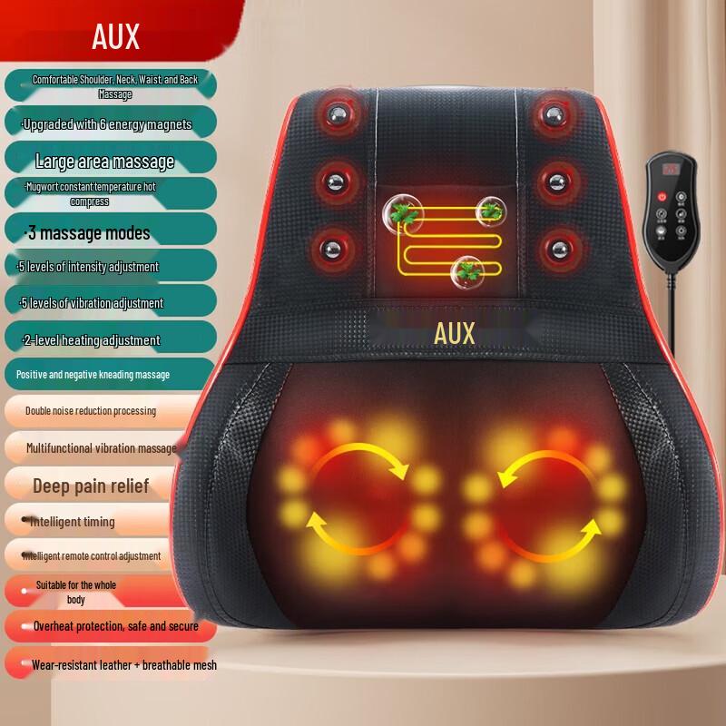 AUX Dual-Zone 3D Massage Cushion CN plug (adapter included)
AUX Dual-Zone 3D Massage Cushion CN plug (adapter included)