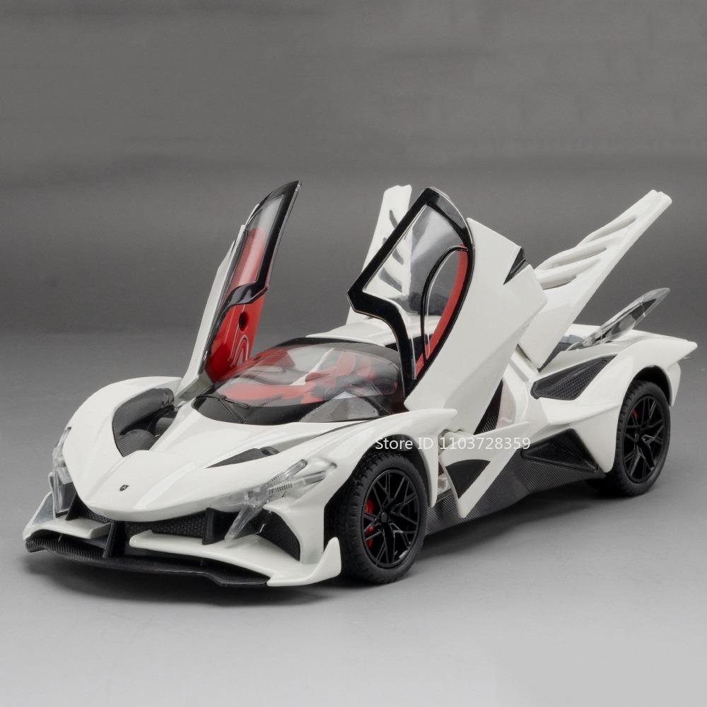 1:24 Scale Apollo EVO Toy Model Sports Cars Alloy Diecast IE Supercars Pull Back Doors Opened Sound Light Ornament Car Toys Gift
1:24 Scale Apollo EVO Toy Model Sports Cars Alloy Diecast IE Supercars Pull Back Doors Opened Sound Light Ornament Car Toys Gift