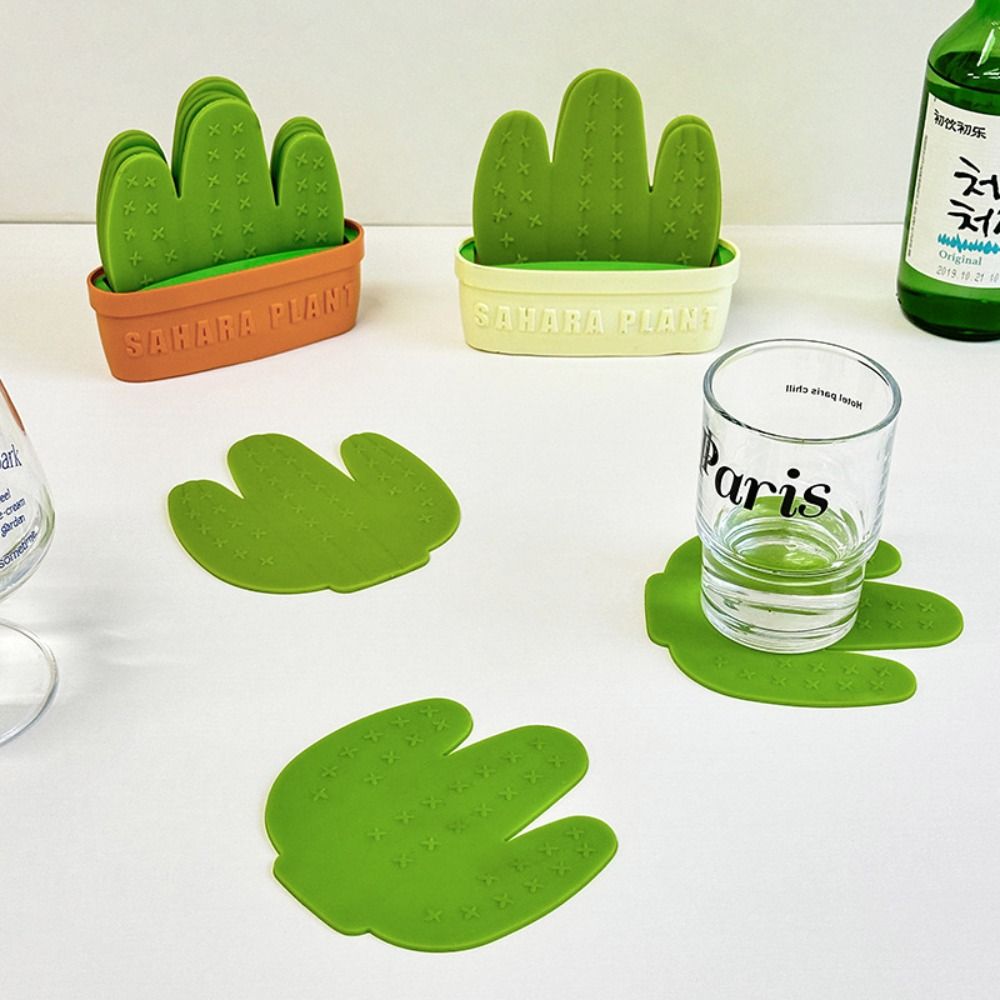 Anti-fouling Coaster Flowerpot Holder Anti Scald Cactus Cup Mat Cactus Coasters Set Tableware зелений/помаранчевий
Anti-fouling Coaster Flowerpot Holder Anti Scald Cactus Cup Mat Cactus Coasters Set Tableware зелений/помаранчевий