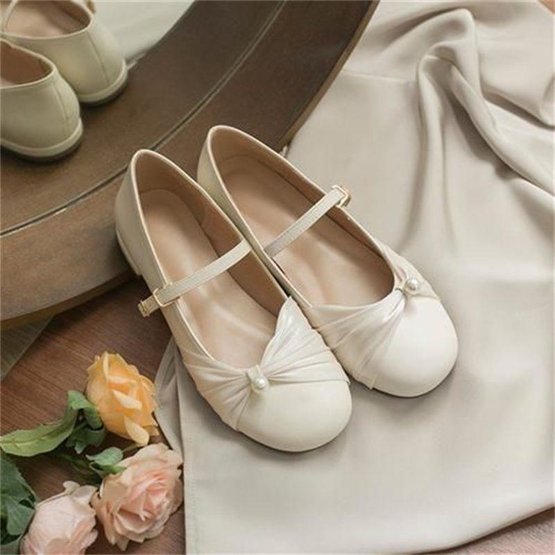 Ocean one sweet round head pearl single shoes flat fairy wind bow mary jean shoes women summer 2025 35
Ocean one sweet round head pearl single shoes flat fairy wind bow mary jean shoes women summer 2025 35