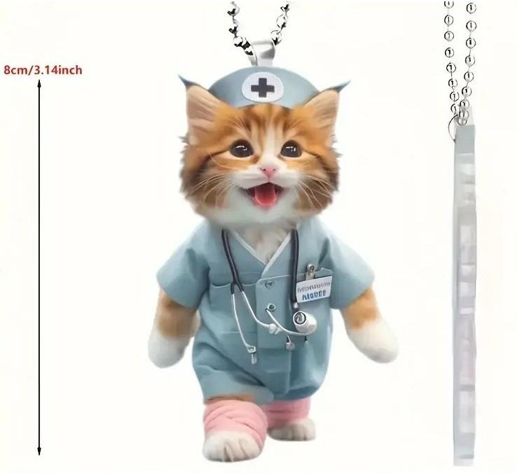 Кот Акриловый Уникальное Украшение Для Зеркала Заднего Вида Автомобиля Стильный И Креативный Брелок-Шарм 1
Кот Акриловый Уникальное Украшение Для Зеркала Заднего Вида Автомобиля Стильный И Креативный Брелок-Шарм 1