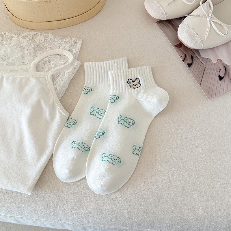 Embroidered Puppy Socks, Short Tube Socks, Sweat-absorbing and Breathable Cartoon Style Boneless Casual Women s Socks 1 pair
Embroidered Puppy Socks, Short Tube Socks, Sweat-absorbing and Breathable Cartoon Style Boneless Casual Women s Socks 1 pair