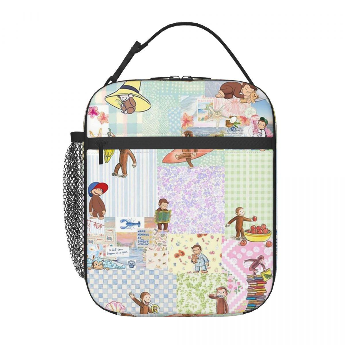 Curious George And Floral Pattern Insulated Lunch Bag for Women Kids Leakproof Food Boxes Thermal Lunch Box Tote One Size
Curious George And Floral Pattern Insulated Lunch Bag for Women Kids Leakproof Food Boxes Thermal Lunch Box Tote One Size