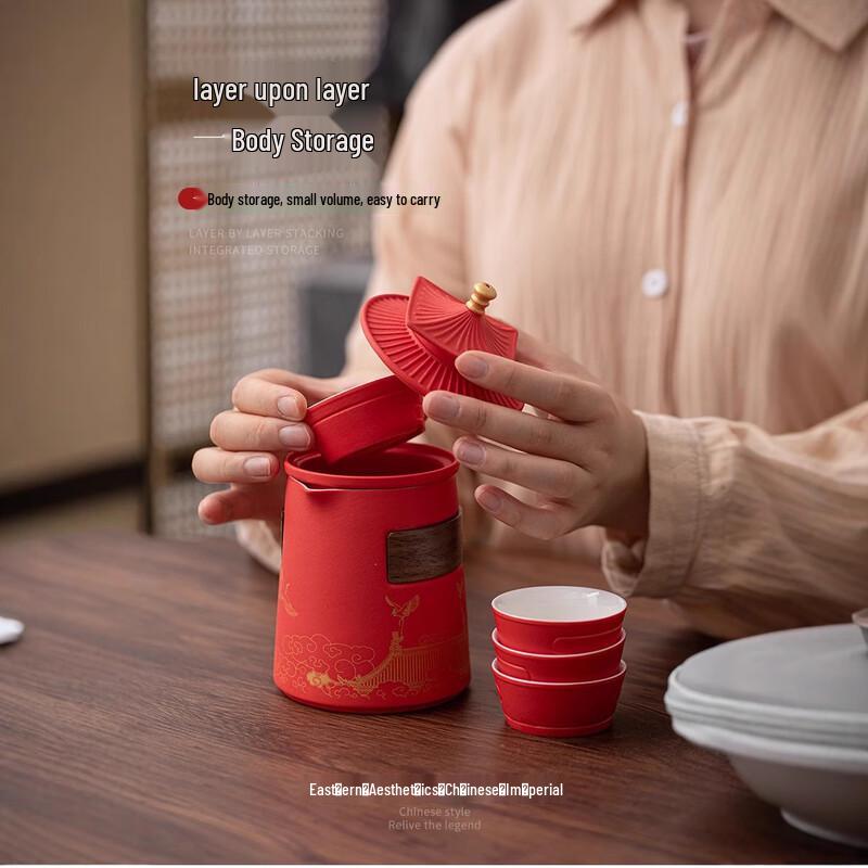 Ailan Huijia DH Ceramic One Pot Four Cups Travel Tea Set
Ailan Huijia DH Ceramic One Pot Four Cups Travel Tea Set