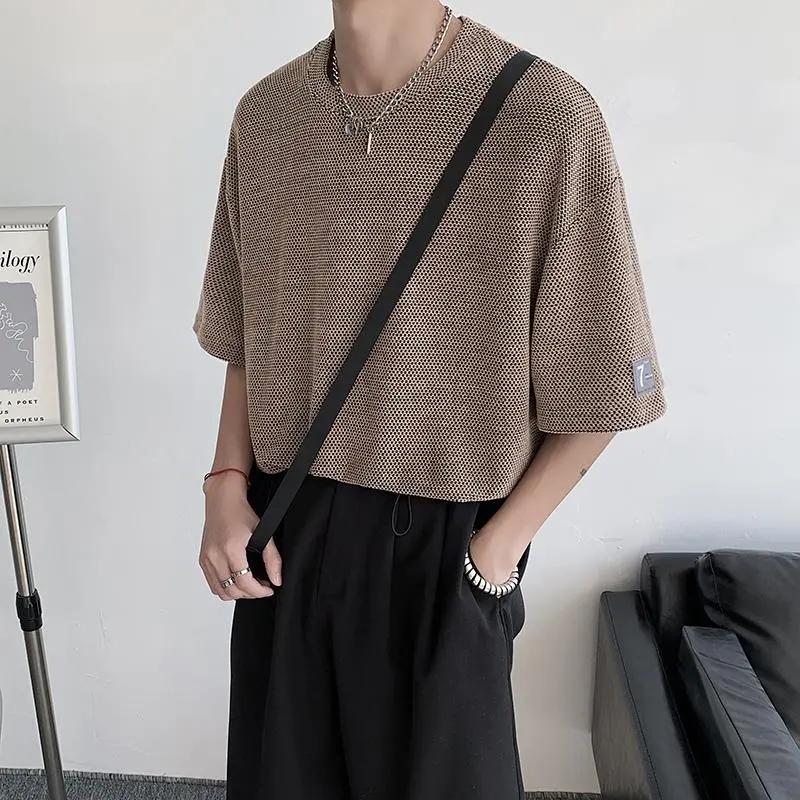 Men s Summer Causal T-Shirt with Stylish Openwork Design and Short Sleeves M кавовий
Men s Summer Causal T-Shirt with Stylish Openwork Design and Short Sleeves M кавовий