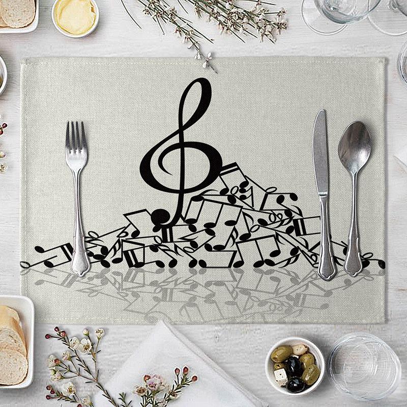 Vintage Musical Note Placemats Kitchen Placemat Dining Table Mats Tea Coaster Linen Pads Bowl Cup Mats 45*30cm Home Decor 2pcs 30x45cm
Vintage Musical Note Placemats Kitchen Placemat Dining Table Mats Tea Coaster Linen Pads Bowl Cup Mats 45*30cm Home Decor 2pcs 30x45cm