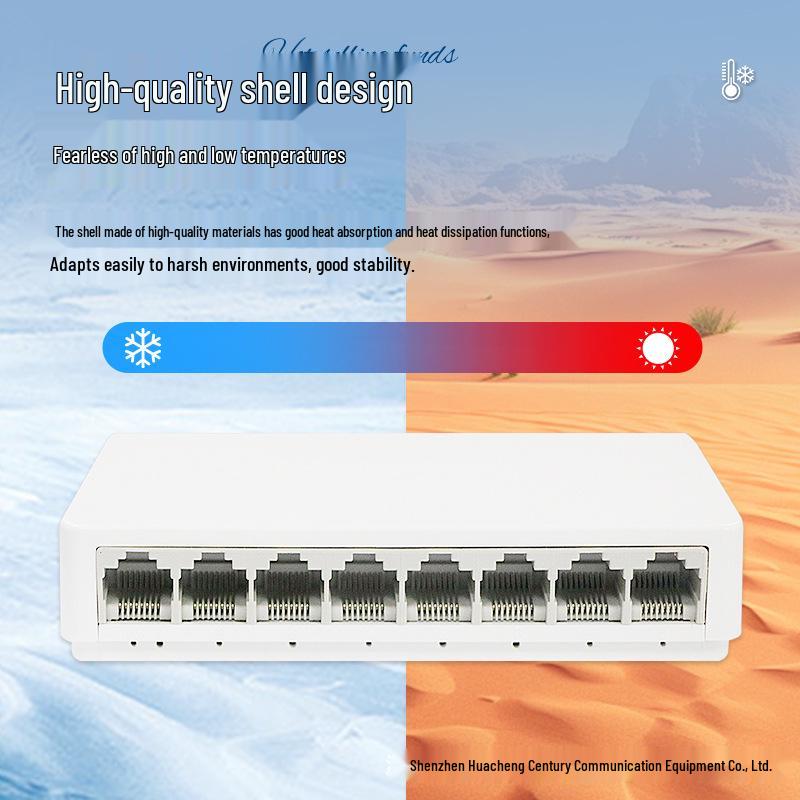 8-Port 100M Network Switch with Monitoring and Network Cable Splitter
8-Port 100M Network Switch with Monitoring and Network Cable Splitter