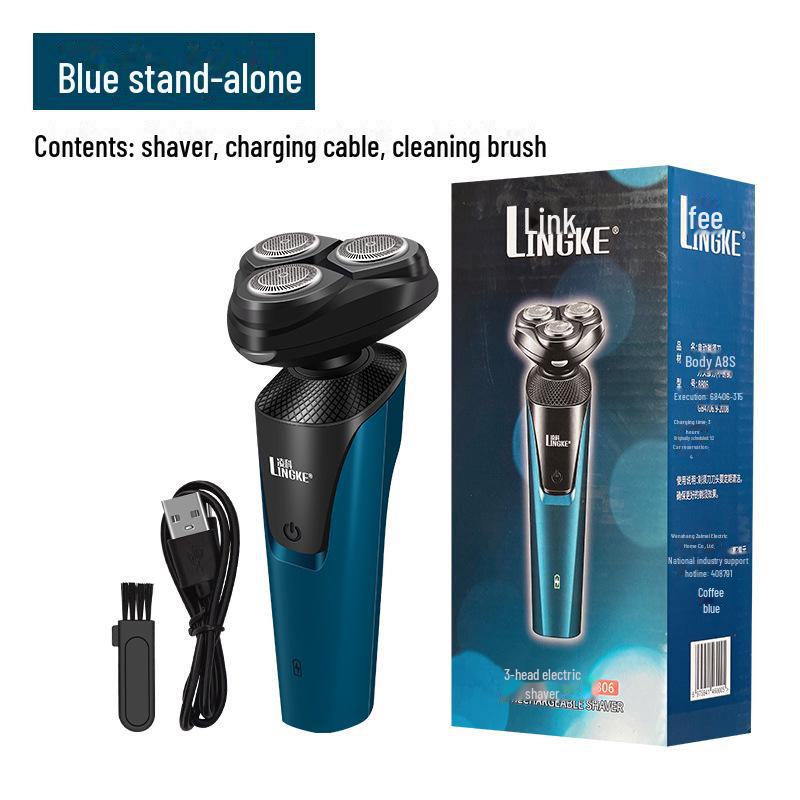 Linke 8806 Мужская электробритва с тремя головками, которую можно мыть, с зарядкой от USB stand-alone version синий
Linke 8806 Мужская электробритва с тремя головками, которую можно мыть, с зарядкой от USB stand-alone version синий