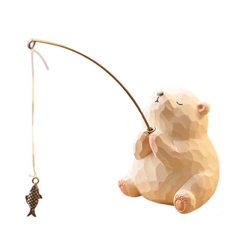 Cute Desk Decors for Computer Monitors Resins Wood Texture Animal Fishing Figurines Funny Ornament Office Desk Toy Gift
Cute Desk Decors for Computer Monitors Resins Wood Texture Animal Fishing Figurines Funny Ornament Office Desk Toy Gift
