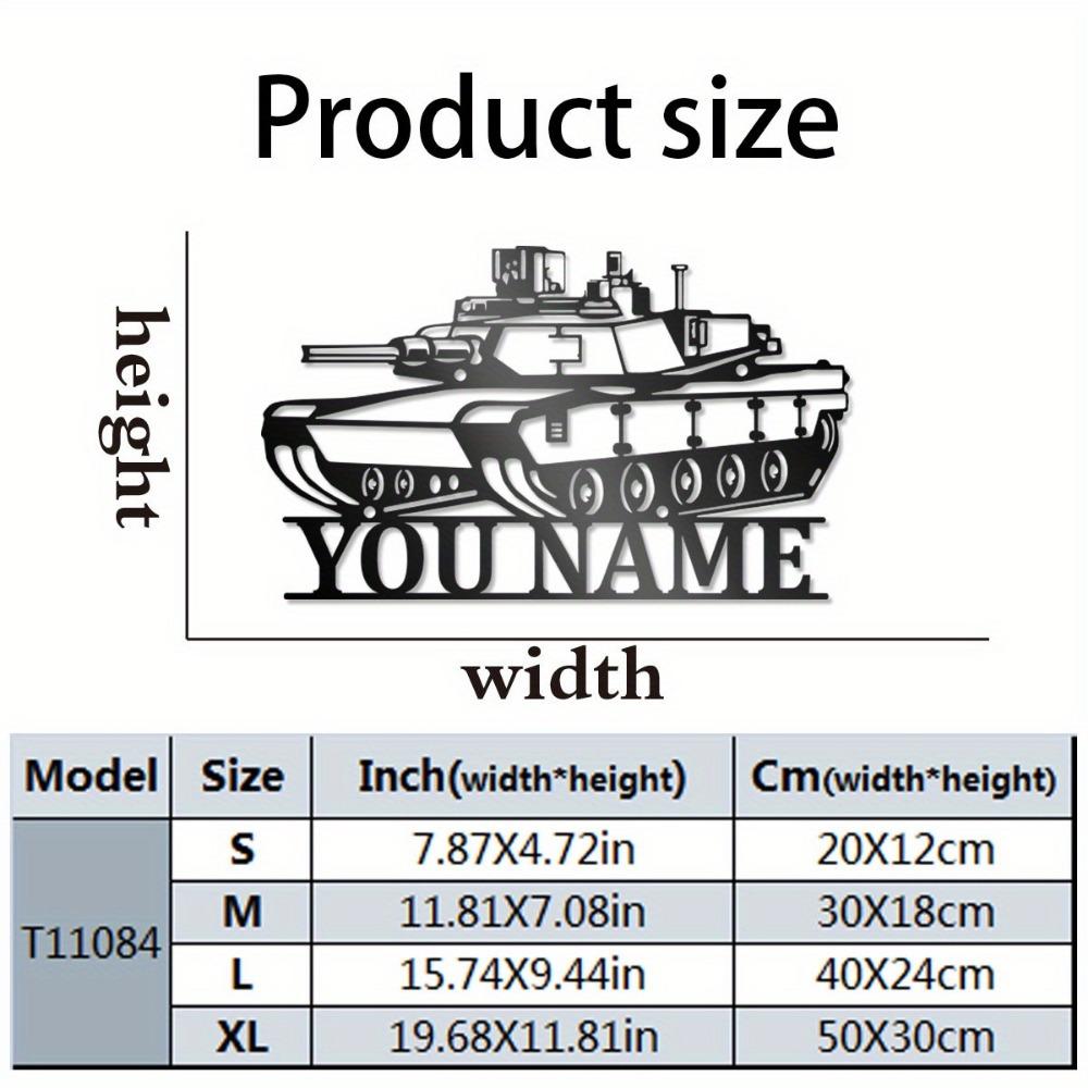 Exclusive Tailorable Military Tank Metal Wall Art Personalize Army Name Veteran Gift Easy Hang Patriotic Decor 20cm
Exclusive Tailorable Military Tank Metal Wall Art Personalize Army Name Veteran Gift Easy Hang Patriotic Decor 20cm