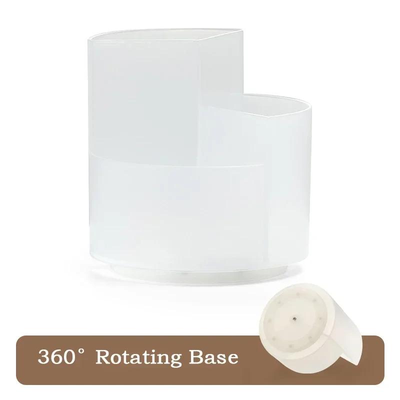 Вращающийся на 360 ° держатель для ручек, большая емкость, настольный ящик для хранения карандашей, 9-сеточный органайзер для канцелярских принадлежностей, школьный офис, подставка для ручек