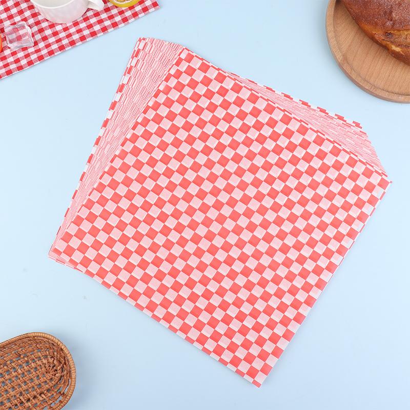 100Pcs 30*30cm Plaid Food Grade Grease Paper Wax Paper for Food Wrapping Basket Liner Bread Sandwich Burger Fries Oilproof Paper червоний
100Pcs 30*30cm Plaid Food Grade Grease Paper Wax Paper for Food Wrapping Basket Liner Bread Sandwich Burger Fries Oilproof Paper червоний