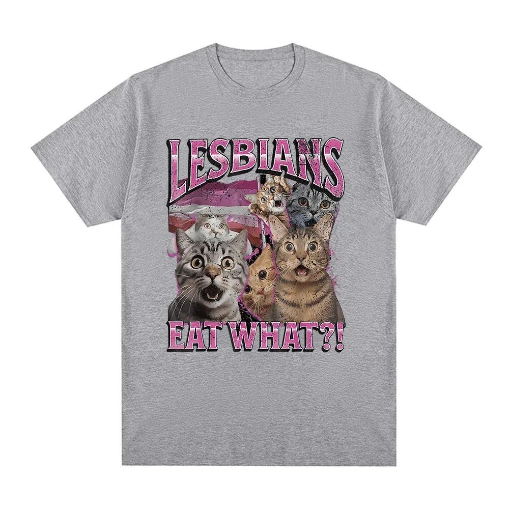 Lesbians Eat What Funny Cat Lovers Meme T Shirt Unisex Cotton Casual Oversized Graphic Tee for Unisex Women 4XL
Lesbians Eat What Funny Cat Lovers Meme T Shirt Unisex Cotton Casual Oversized Graphic Tee for Unisex Women 4XL