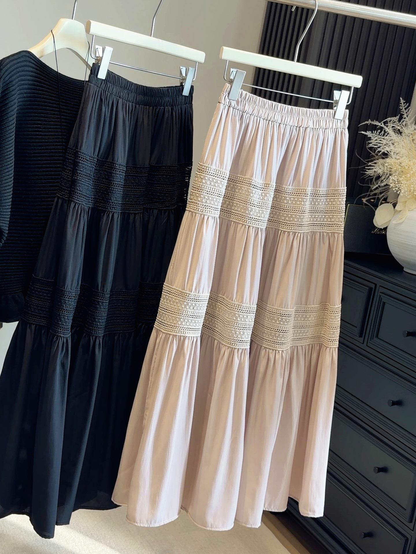Elegant High-Waisted A-Line Lace Patchwork Over-the-Knee Skirt for Women s Autumn. One Size
Elegant High-Waisted A-Line Lace Patchwork Over-the-Knee Skirt for Women s Autumn. One Size