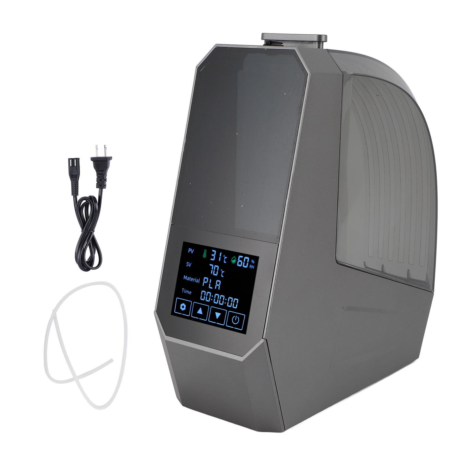 Ящик для сушки нити PTC 360° Нагрев ЖК-дисплей 48H Таймер 1.75 мм 2.85 мм 3 мм Сушилка для нити Дегидратор US Plug 110V
Ящик для сушки нити PTC 360° Нагрев ЖК-дисплей 48H Таймер 1.75 мм 2.85 мм 3 мм Сушилка для нити Дегидратор US Plug 110V