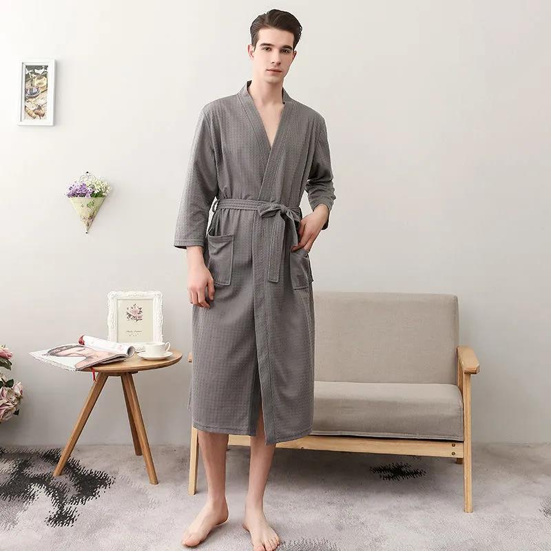 Тонкий халат большого размера, мужской длинный халат, пальто, женский халат с шалью, впитывающий и быстросохнущий домашний халат XL серый
Тонкий халат большого размера, мужской длинный халат, пальто, женский халат с шалью, впитывающий и быстросохнущий домашний халат XL серый