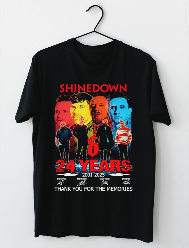 Shinedown 24 years 2001 2025 thank you for the memories shirt Unisex T-Shirt M
Shinedown 24 years 2001 2025 thank you for the memories shirt Unisex T-Shirt M