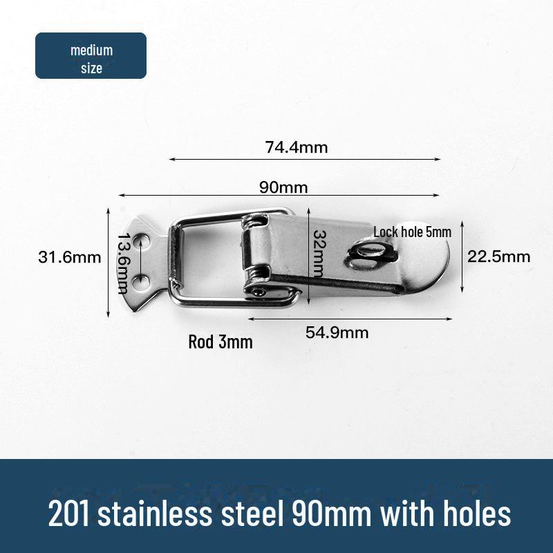 Пряжка из нержавеющей стали 304 для багажа и ящиков для инструментов
Пряжка из нержавеющей стали 304 для багажа и ящиков для инструментов