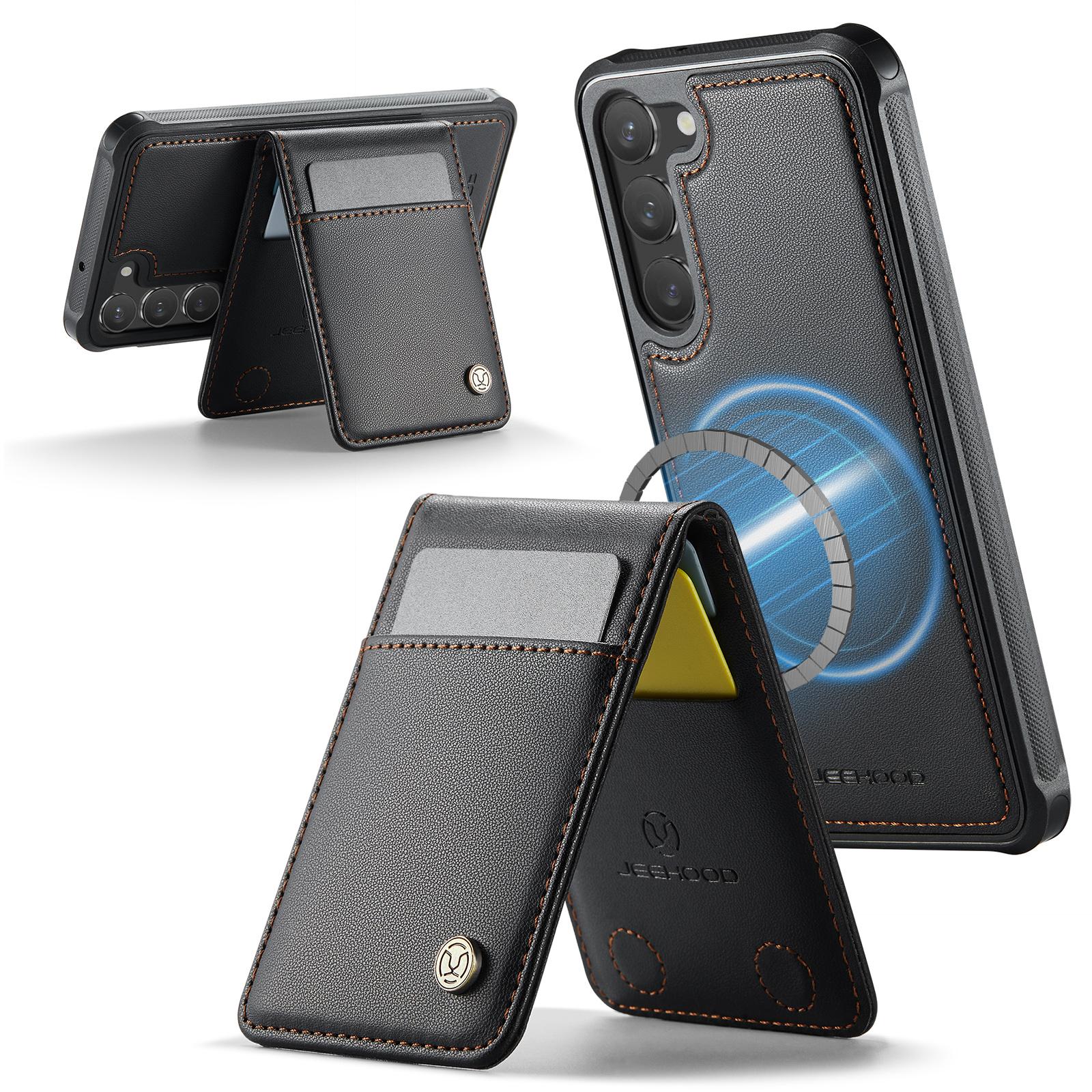 For Samsung Galaxy S23 Leather Back Cover Compatible with MagSafe JEEHOOD J06 Phone Case with Card Bag RFID Blocking Brown
For Samsung Galaxy S23 Leather Back Cover Compatible with MagSafe JEEHOOD J06 Phone Case with Card Bag RFID Blocking Brown