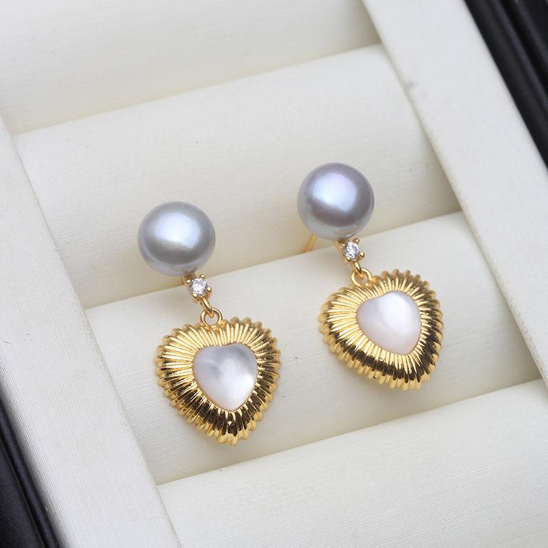Genuine Fresh water Stud Earrings with Pearls Woman,Natural Heart Pearl Earrings Jewelry Wife Mother Birthday Gift White Black
Genuine Fresh water Stud Earrings with Pearls Woman,Natural Heart Pearl Earrings Jewelry Wife Mother Birthday Gift White Black