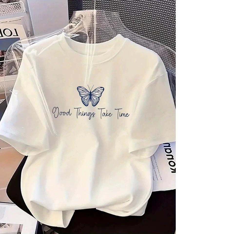 Butterfly Print Summer Women s Casual Crew Neck Short Sleeve T-Shirt Regular Fit Comfortable for Women Daily Wear Clothing XS
Butterfly Print Summer Women s Casual Crew Neck Short Sleeve T-Shirt Regular Fit Comfortable for Women Daily Wear Clothing XS