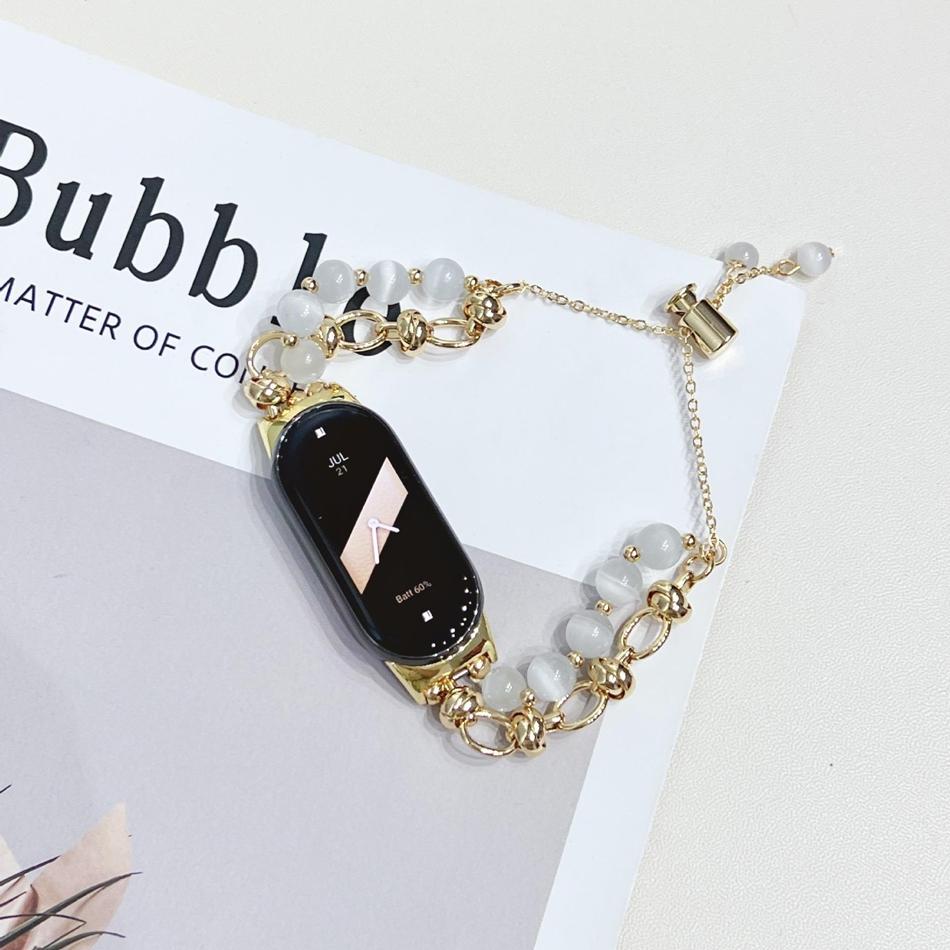 Luxury Crystal Pearl Metal Strap For Xiaomi Mi Band 10 9 8 Pro Miband 8 9 7 5 6 Wristband Fashion Watch Band Bead Chain Bracelet For MiBand 8Pro 9Pro
Luxury Crystal Pearl Metal Strap For Xiaomi Mi Band 10 9 8 Pro Miband 8 9 7 5 6 Wristband Fashion Watch Band Bead Chain Bracelet For MiBand 8Pro 9Pro