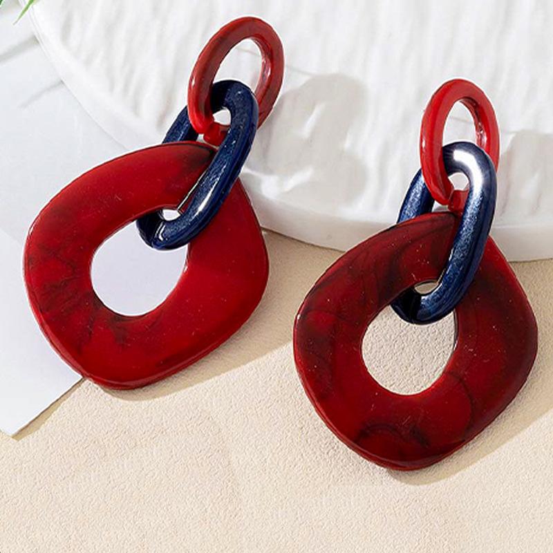 Chain Acrylic Geometric Earrings Daily Pie Versatile Women s Ear Jewelry brick червоний колір
Chain Acrylic Geometric Earrings Daily Pie Versatile Women s Ear Jewelry brick червоний колір