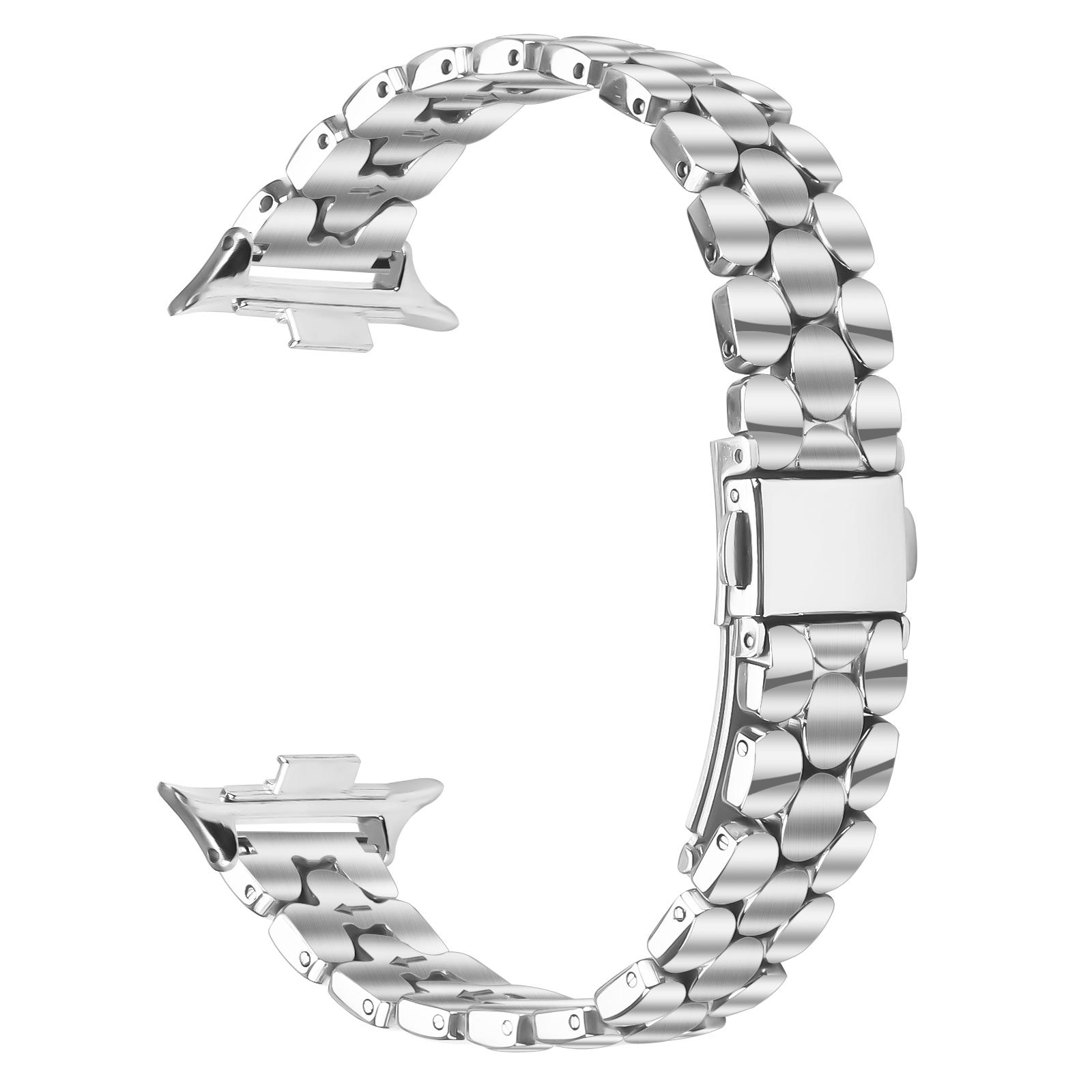 For Xiaomi Smart Band 9 Pro/8 Pro Watch Band Pearl-Shape Stainless Steel Silver Wrist Strap
For Xiaomi Smart Band 9 Pro/8 Pro Watch Band Pearl-Shape Stainless Steel Silver Wrist Strap