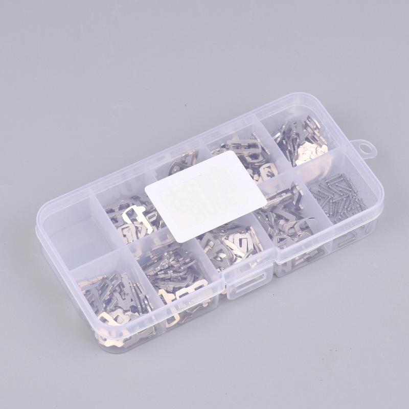 200 шт. Запорная пластина Hu92 Пластина язычка замка ключа автомобиля Запорная шайба для аксессуаров для ремонта автомобильного замка 8 типов по 25 шт. каждого
200 шт. Запорная пластина Hu92 Пластина язычка замка ключа автомобиля Запорная шайба для аксессуаров для ремонта автомобильного замка 8 типов по 25 шт. каждого