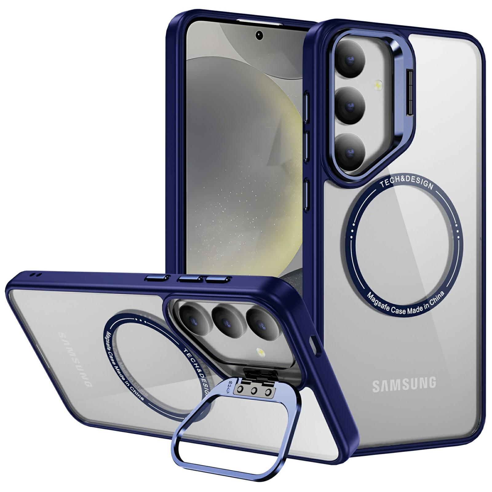 Чехол для Samsung Galaxy S24+ с подставкой, прозрачная задняя крышка телефона, совместимая с MagSafe Sapphire
Чехол для Samsung Galaxy S24+ с подставкой, прозрачная задняя крышка телефона, совместимая с MagSafe Sapphire