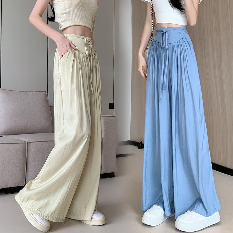 Wide-leg Pants Women s Summer Thin New Autumn and Winter High-waisted Casual Floor Pants S
Wide-leg Pants Women s Summer Thin New Autumn and Winter High-waisted Casual Floor Pants S