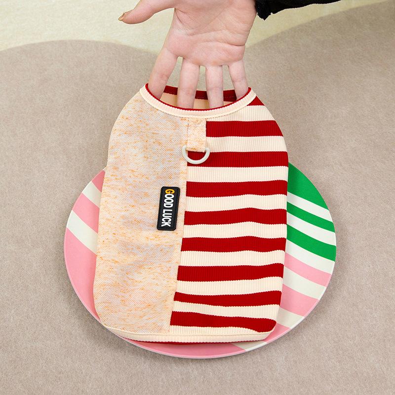 Весна и лето Тонкий дышащий жилет для собак контрастного цвета в полоску для средних и маленьких собак, кошек, плюшевых домашних животных, одежда для собак XXL
Весна и лето Тонкий дышащий жилет для собак контрастного цвета в полоску для средних и маленьких собак, кошек, плюшевых домашних животных, одежда для собак XXL