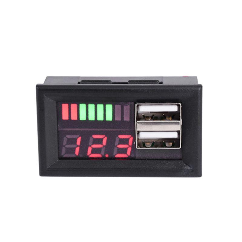 Motorcycle Display Panel Meter 12V Dual USB Digital Voltmeter 5V Output Motorcycle Accessories чорний
Motorcycle Display Panel Meter 12V Dual USB Digital Voltmeter 5V Output Motorcycle Accessories чорний