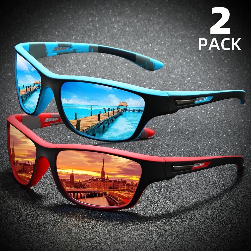 2pcs Polarized Wrap Around Sunglasses for Men and Women Fishing UV Protection Glasses Perfect for Outdoor Sports Travel Driving
2pcs Polarized Wrap Around Sunglasses for Men and Women Fishing UV Protection Glasses Perfect for Outdoor Sports Travel Driving