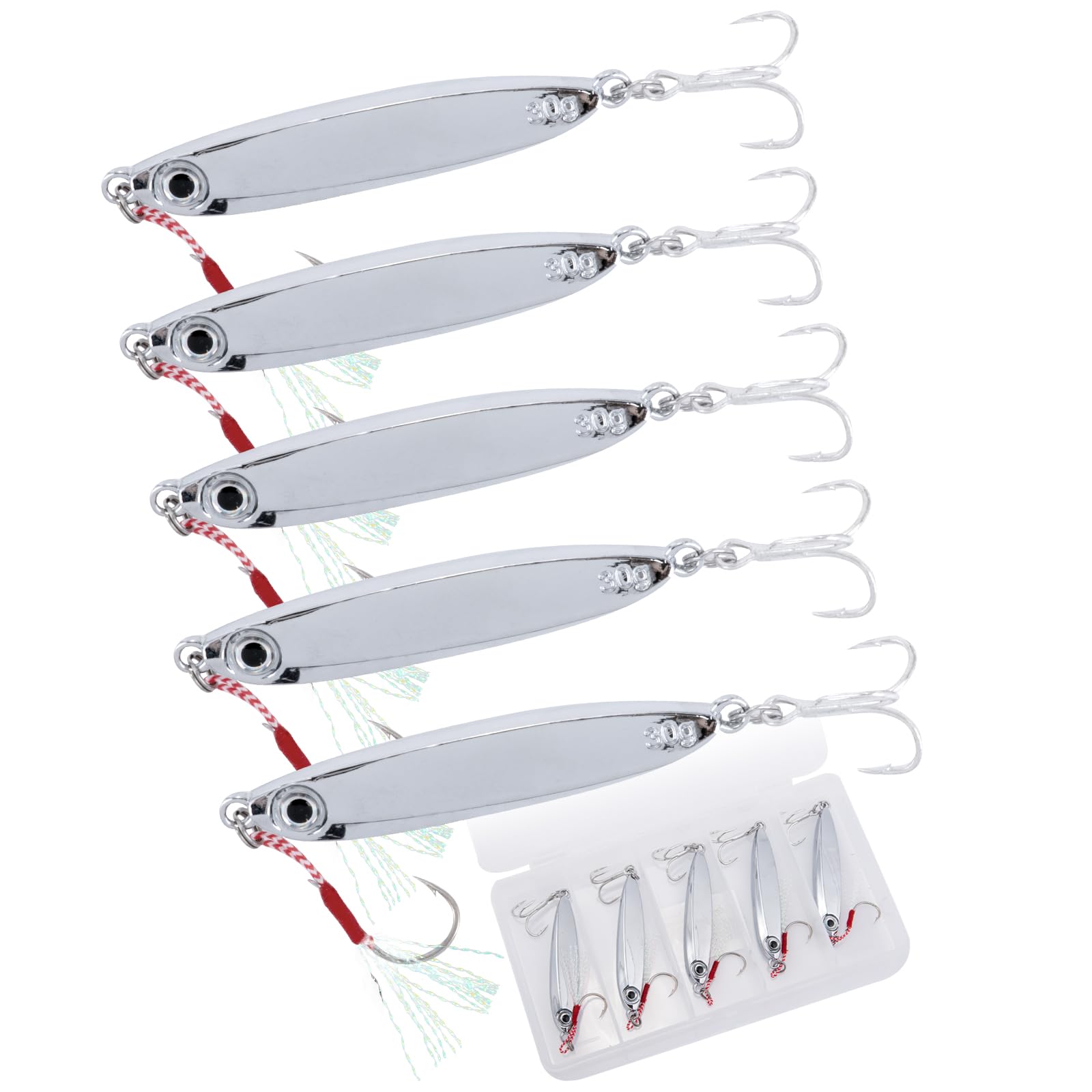 Goture Metal Jig Set 30g Набор из 5 всесезонных приманок Jig Jigging Sinker Fishing Equipment Slow Jigging All Blue Fish Sea Bass Red Sea Bream Hairtail Rock
Goture Metal Jig Set 30g Набор из 5 всесезонных приманок Jig Jigging Sinker Fishing Equipment Slow Jigging All Blue Fish Sea Bass Red Sea Bream Hairtail Rock