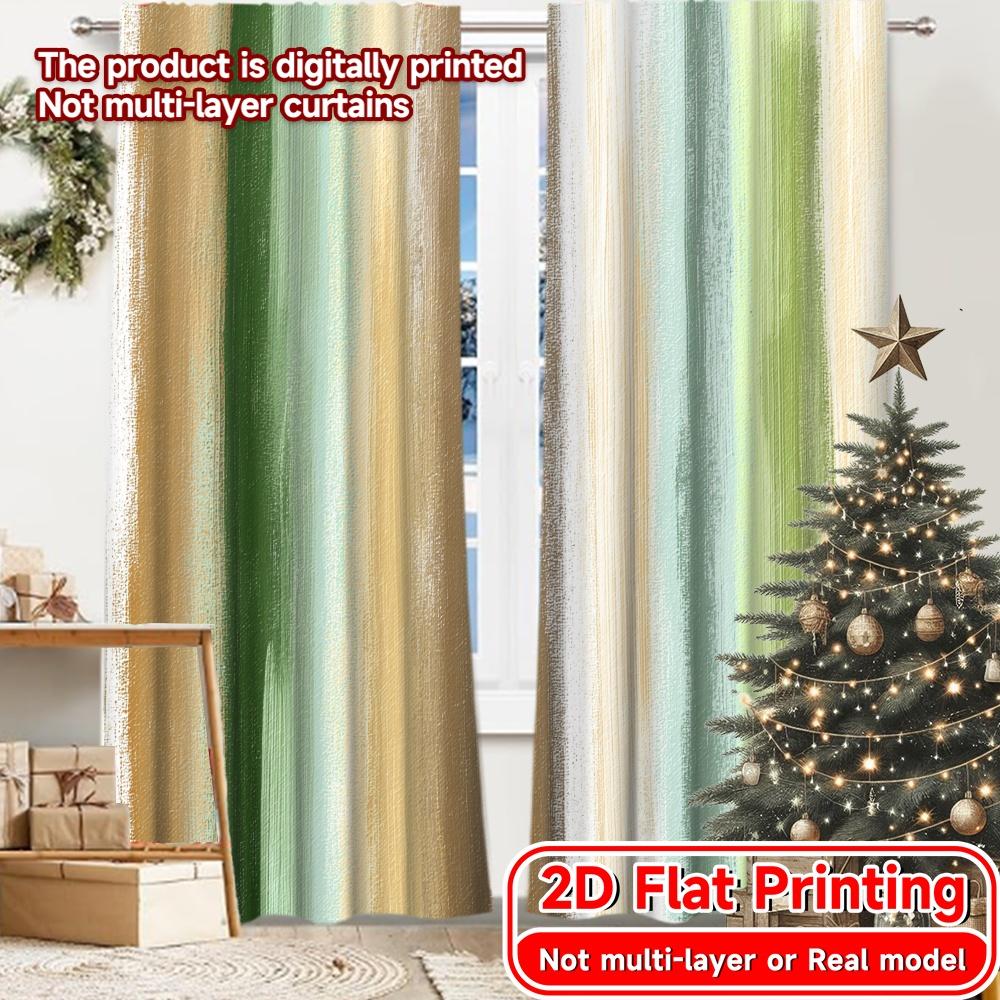 2D Flat Printing 2pcs Green Abstract Stripes Creative Popular Curtains Semi-Sheer Curtains Holiday Suitable for Bedroom & Living 100*130 Grommet Top 1pcs
2D Flat Printing 2pcs Green Abstract Stripes Creative Popular Curtains Semi-Sheer Curtains Holiday Suitable for Bedroom & Living 100*130 Grommet Top 1pcs