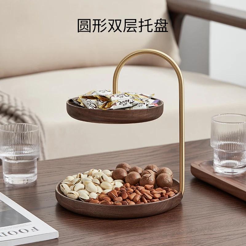 Деревянная фруктовая тарелка для дома, гостиной, двухслойная подставка для торта, тарелка для конфет, полка для димсамов и послеобеденного чая, подставка для сухофруктов
Деревянная фруктовая тарелка для дома, гостиной, двухслойная подставка для торта, тарелка для конфет, полка для димсамов и послеобеденного чая, подставка для сухофруктов