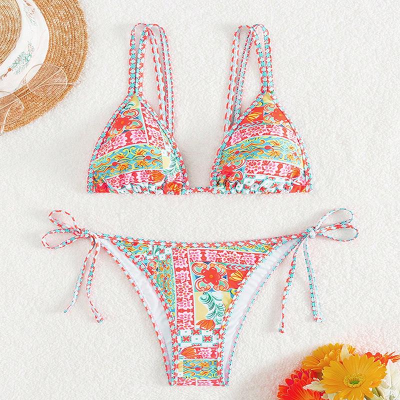 Lace-Up Print Sling Bikini Swimsuit 2025: New High-End European & American Style Large
Lace-Up Print Sling Bikini Swimsuit 2025: New High-End European & American Style Large