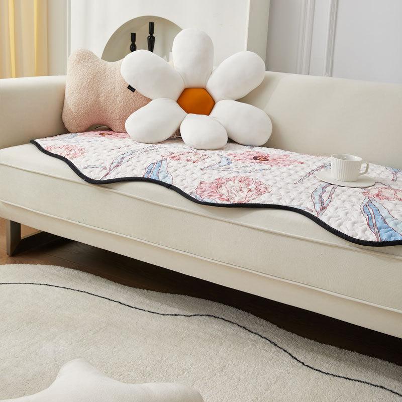 Универсальные диванные коврики нестандартной и нестандартной формы с различными узорами, универсальные, свежие, деревенские романтические чехлы для диванов и полотенца 80*90cm