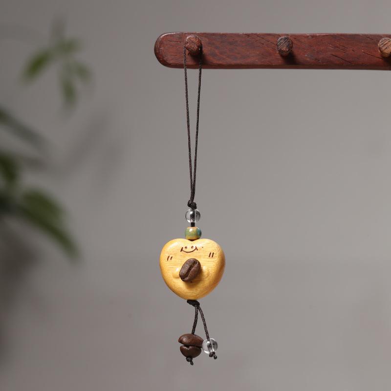 Handcrafted Peach Wood Bear Pendant Keychain & Bag Charm
Handcrafted Peach Wood Bear Pendant Keychain & Bag Charm