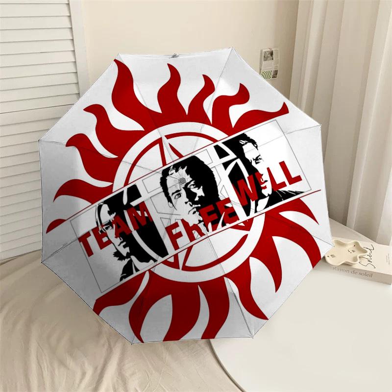 1PC Team Free Will Umbrella-8-Rib Reinforced, Automatic Open, Lightweight & Durable, Cute Fashion Accessory for Outdoor-W157
1PC Team Free Will Umbrella-8-Rib Reinforced, Automatic Open, Lightweight & Durable, Cute Fashion Accessory for Outdoor-W157